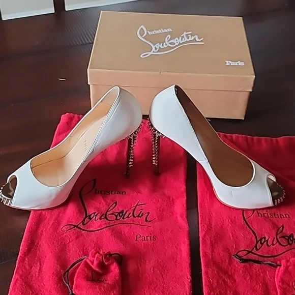 Christian Louboutin 120mm spiked heels 39.5. - Picture 13 of 15